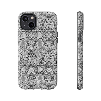 Luxe Lace in Black - iPhone Case