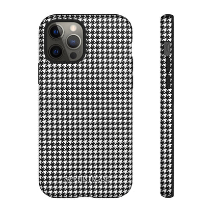 Houndstooth in Black - iPhone Case