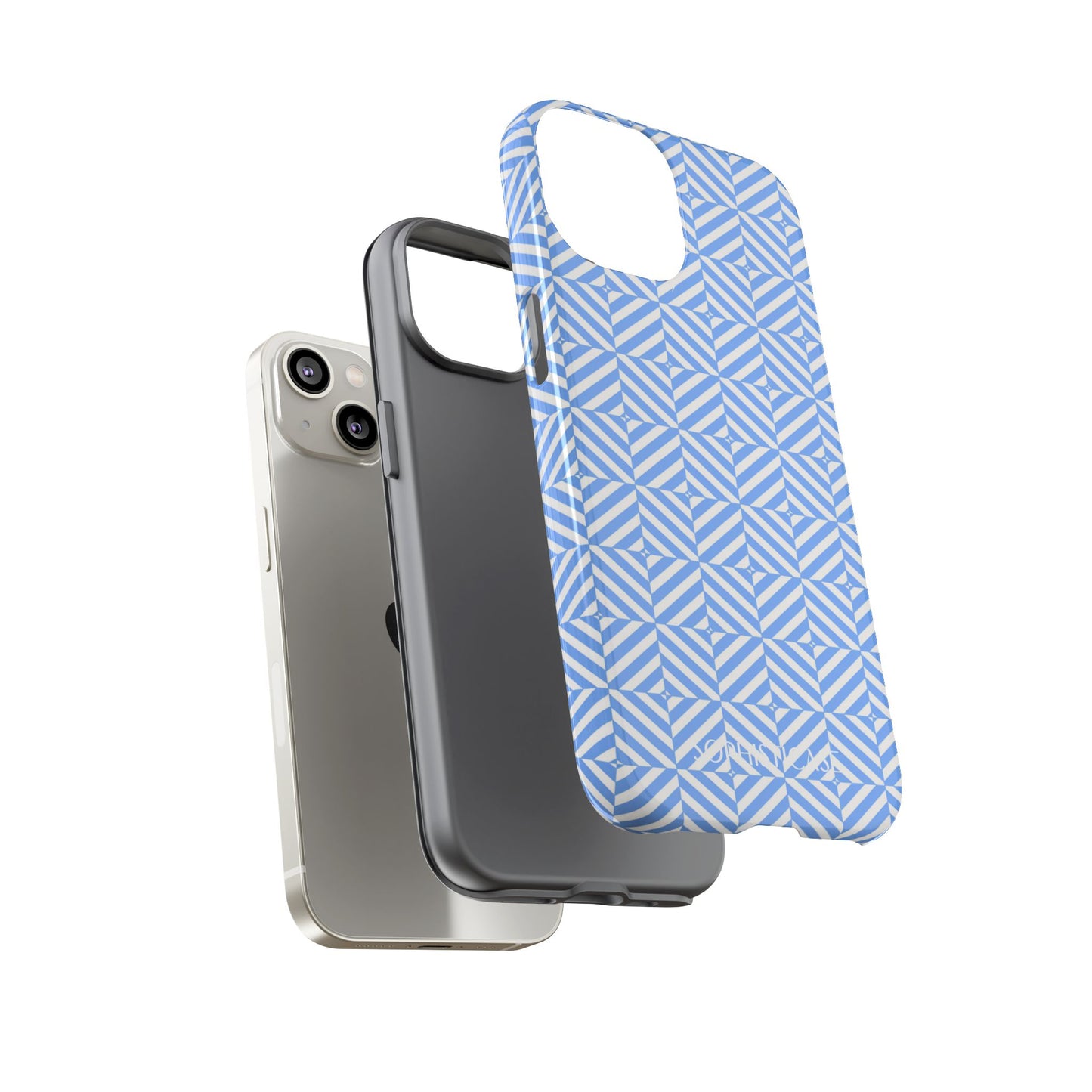 Illusions in Blue - iPhone Case