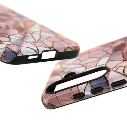 Rose' Runway in Pink Mosaic - Tough Phone Case