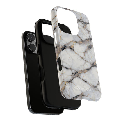 Marble Opulence in Cracked Beige - iPhone Case, Samsung Galaxy Case, Google Pixel Case