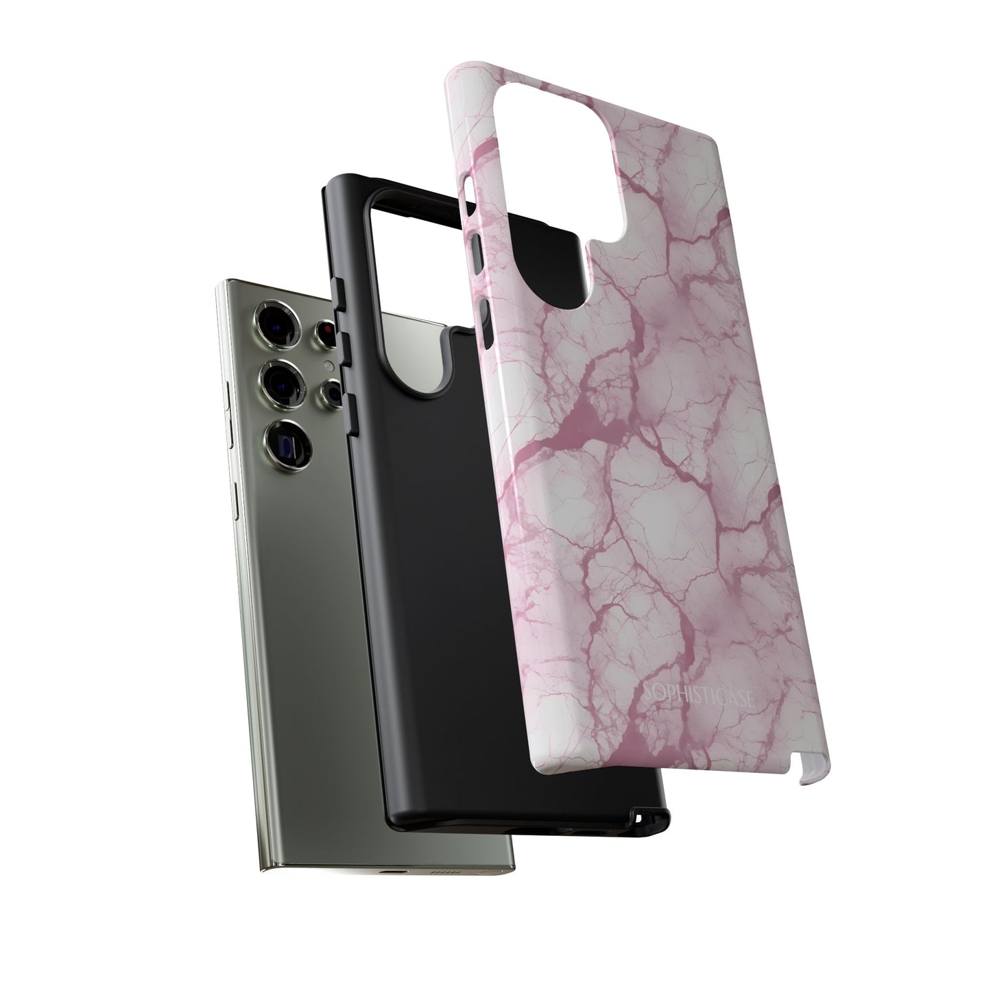 Marble Opulence in Pink - Tough Phone Case