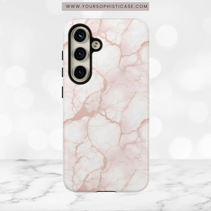 Marble Opulence in Neutral Beige - Tough Phone Case