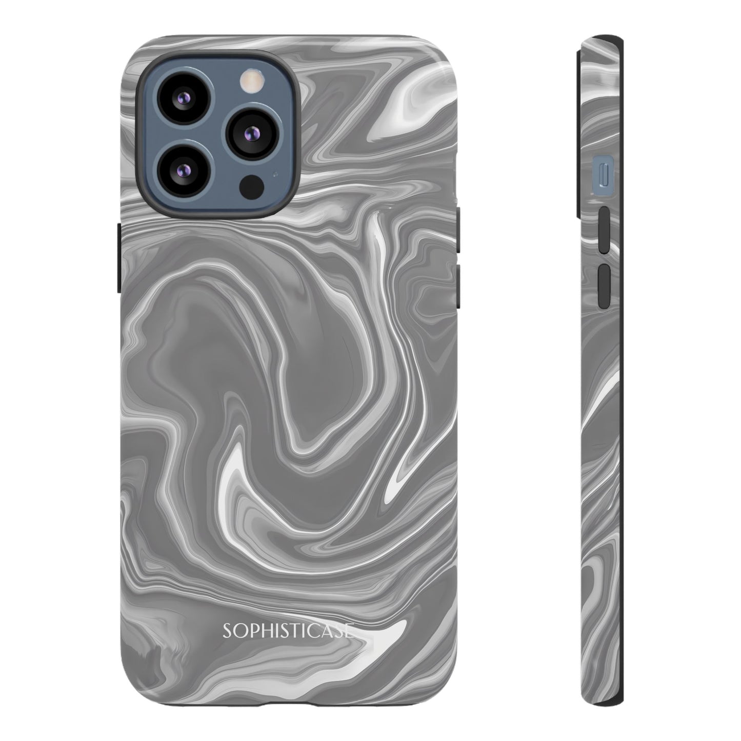 Liquid Dreams in Charcoal - Tough Phone Case