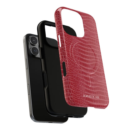 Luxe Leather in Cherry Red - Magsafe Case