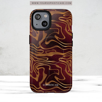 Cosmic Gold in Red - iPhone Magsafe Case