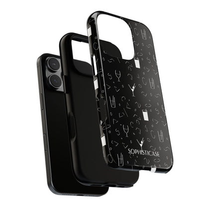 Cocktail Hour in Black - iPhone Case