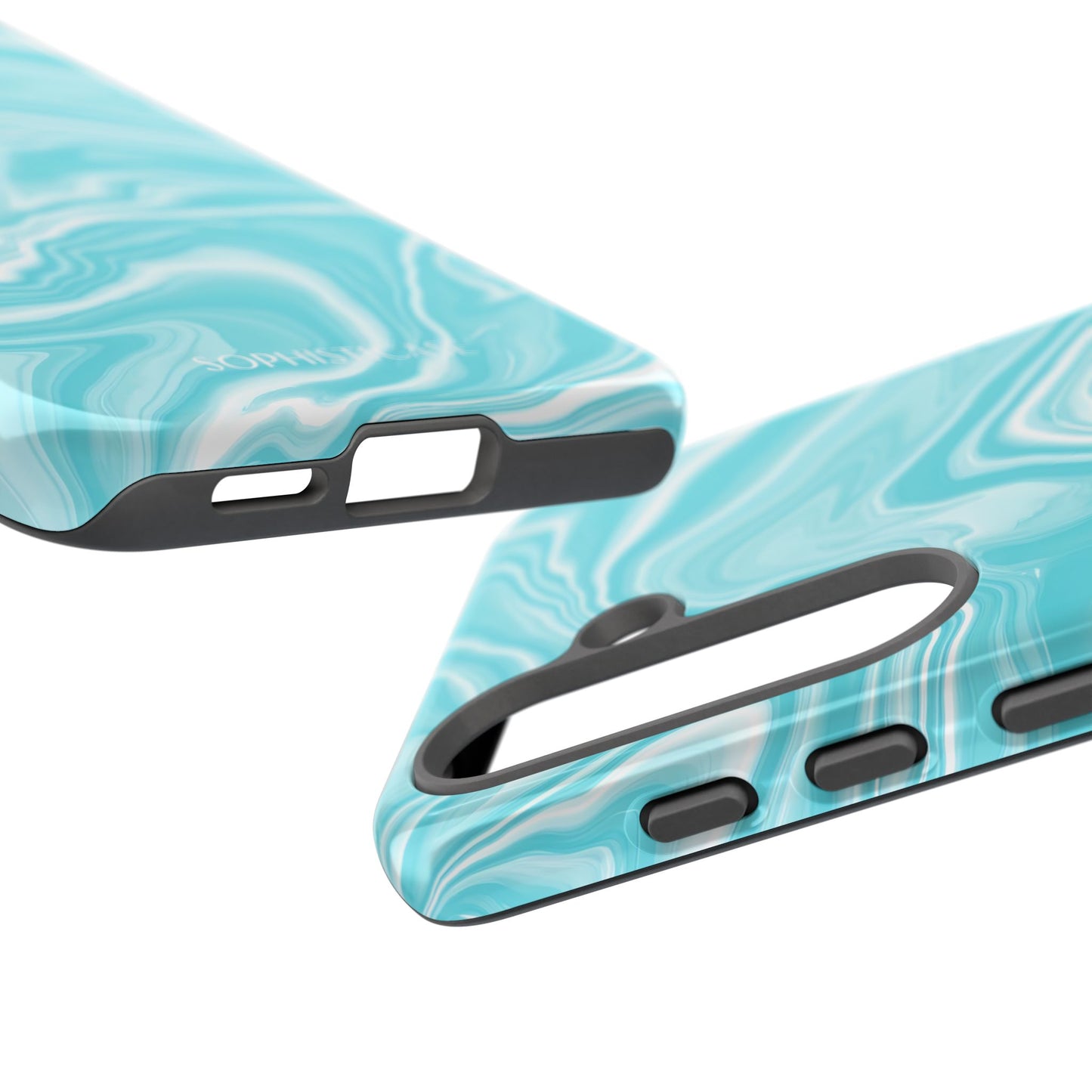 Liquid Dreams in Aqua - Tough Phone Case