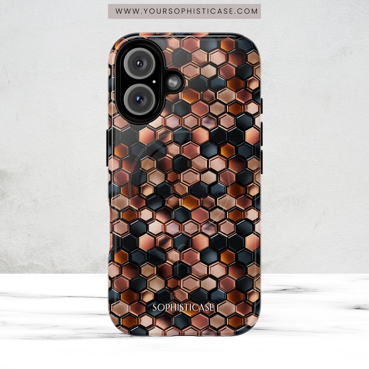 Rose' Runway in Honeycomb Mosaic - Magsafe Case