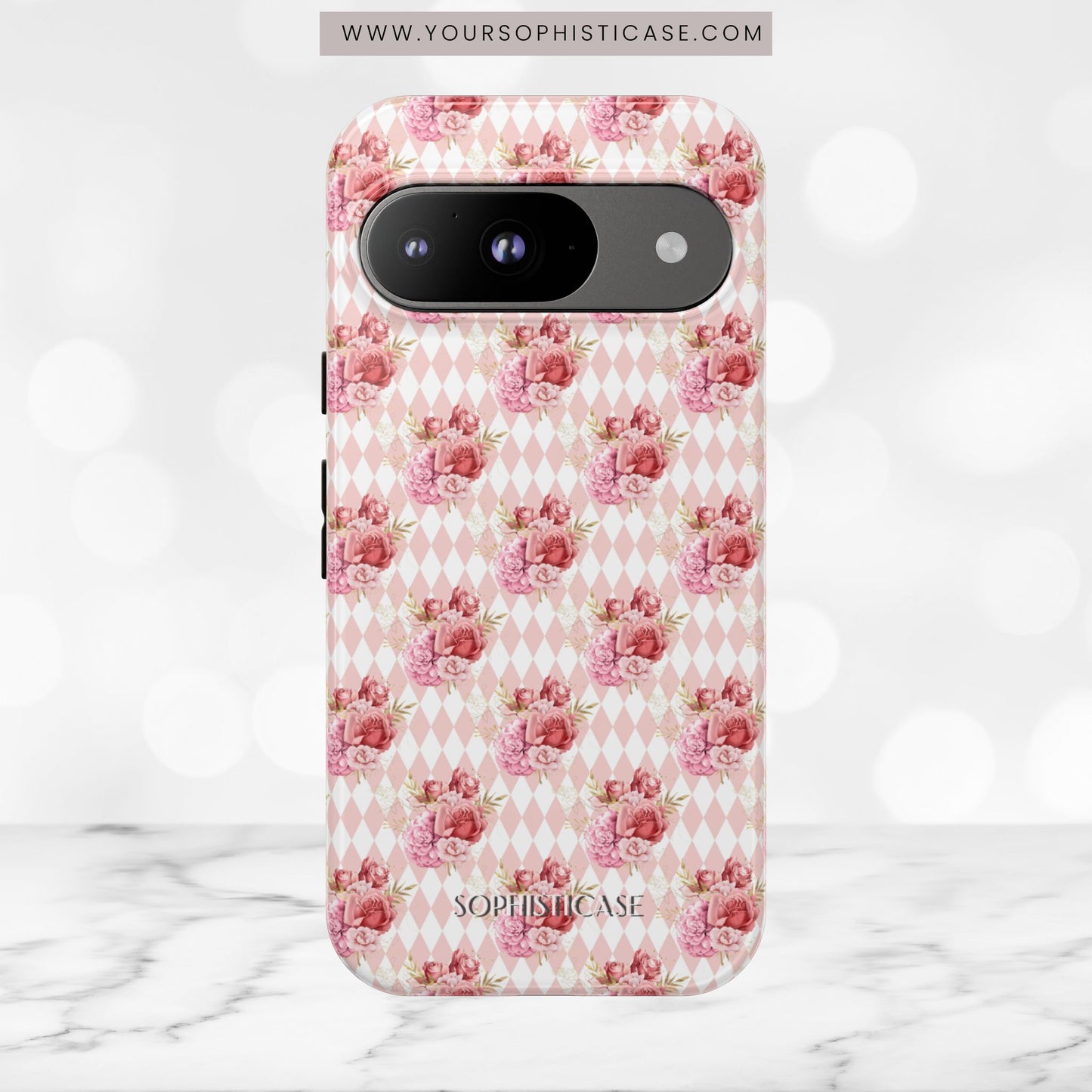 Rose Diamond Romance in Juliette - Tough Phone Case