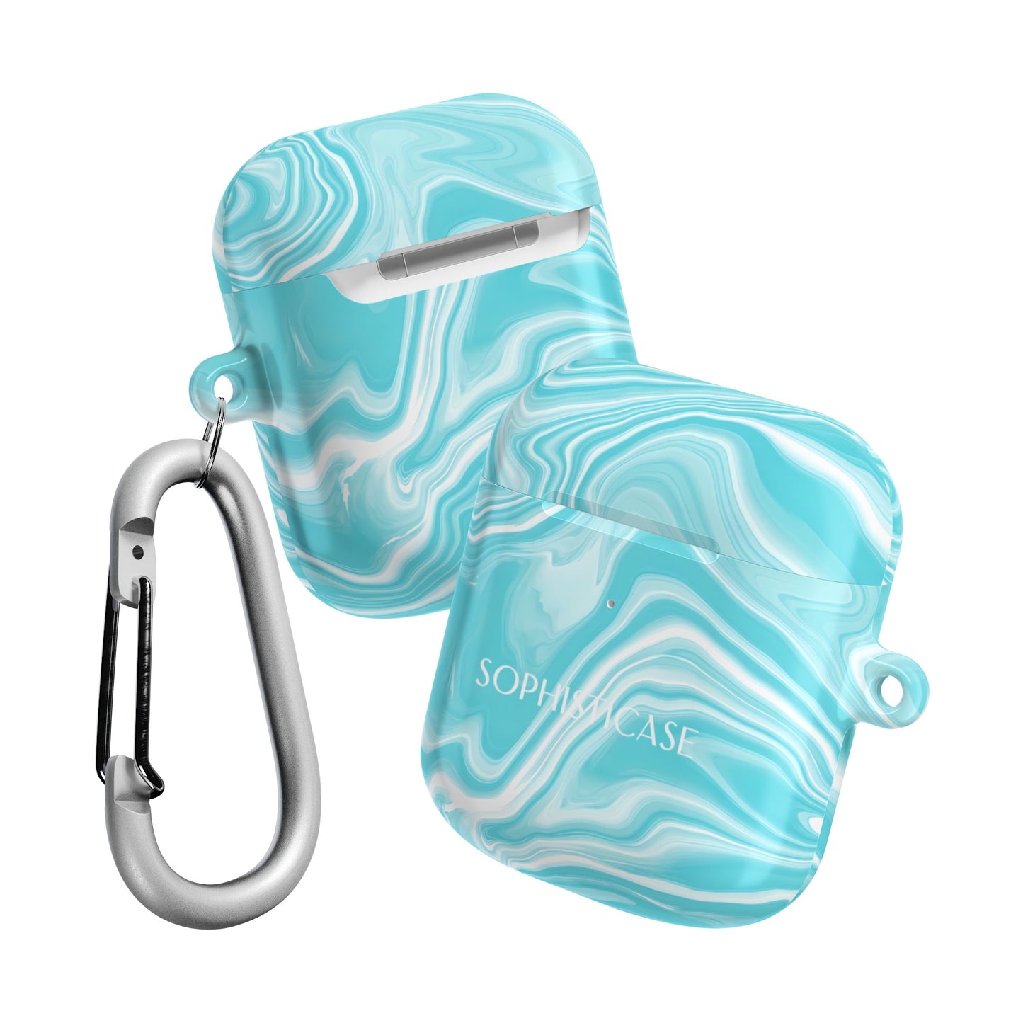 AirPod Cases - Liquid Dreams in Aqua