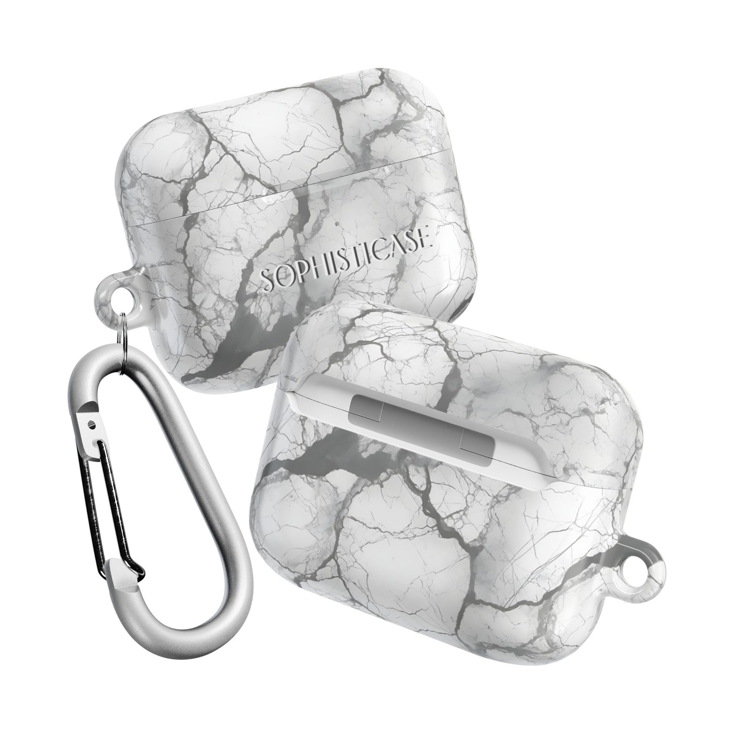 AirPod Cases - Marble Opulence in Charcoal Grey