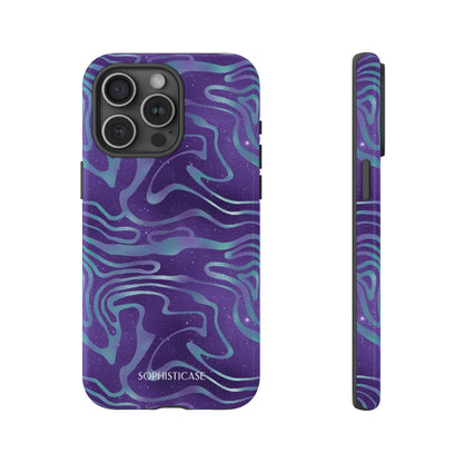 Cosmic Gold in Blue & Purple - iPhone Case, Samsung Galaxy Case, Google Pixel Case