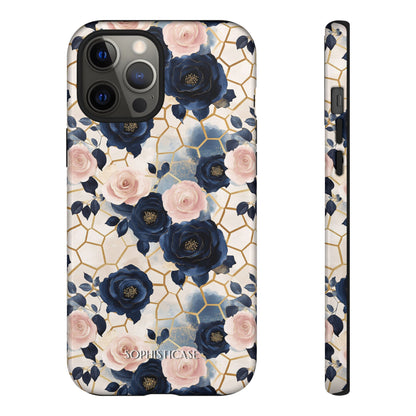 Royal Floral in Navy Hive - Tough Phone Case