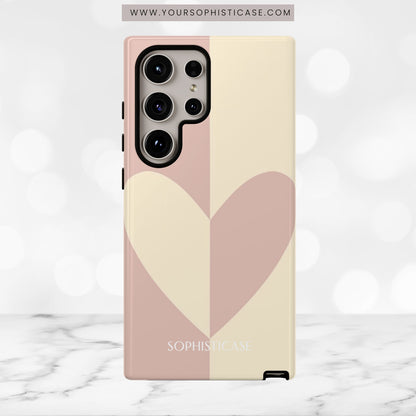 Be Mine in Brown and Beige - iPhone Case, Samsung Galaxy Case, Google Pixel Case