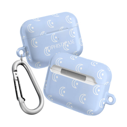 AirPod Cases - Moon Phase in Baby Blue