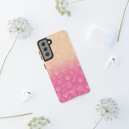 Seashell Society in Sandy Pink Sunset - iPhone Case, Samsung Galaxy Case, Google Pixel Case