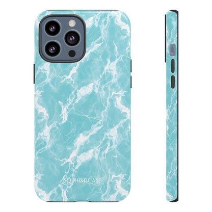 Marble Crush in Aqua - iPhone Case