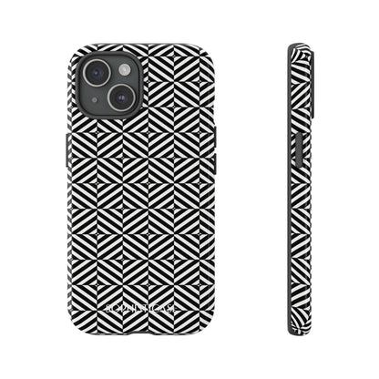 Illusions in Black - iPhone Case