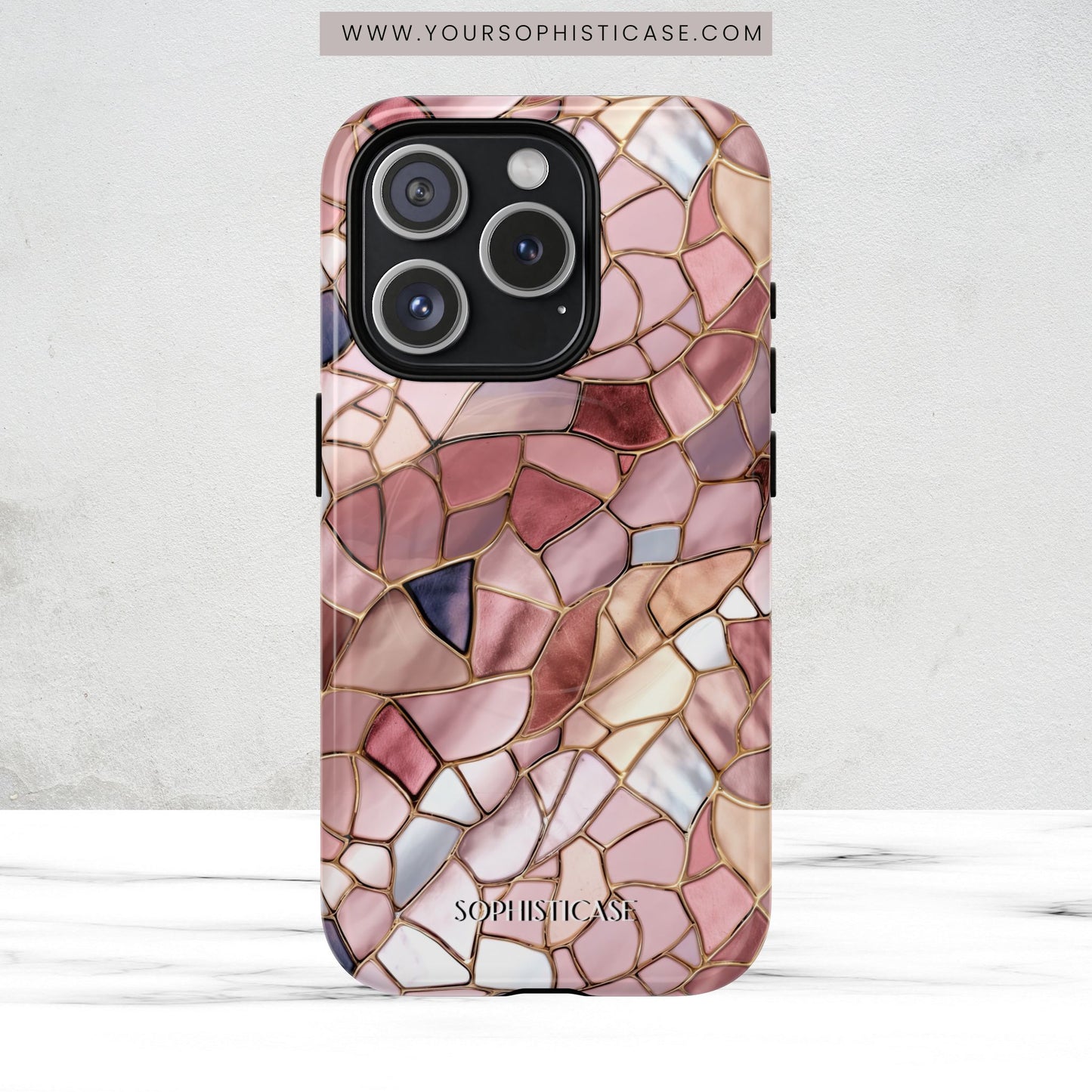 Rose' Runway in Pink Mosaic - Magsafe Case