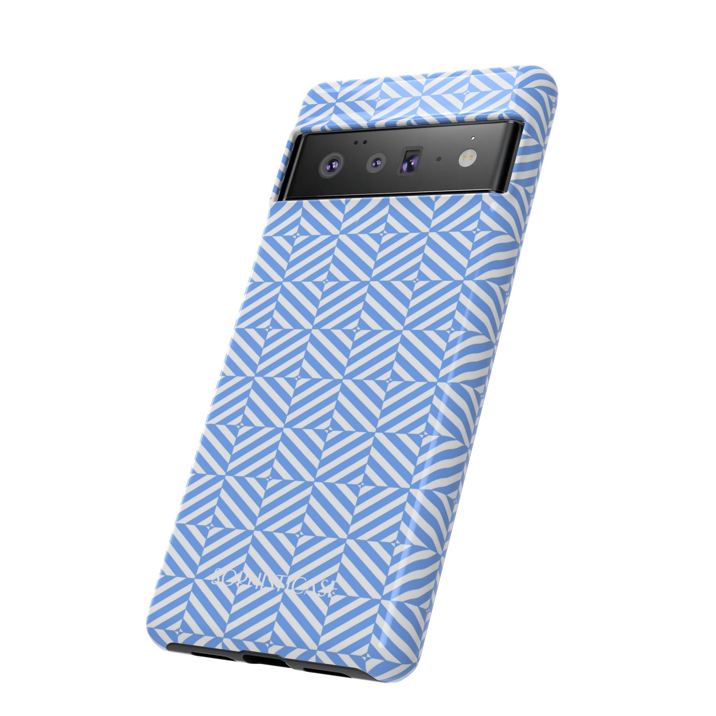 Illusions in Blue - Drop Proof Phone Case for Google Pixel