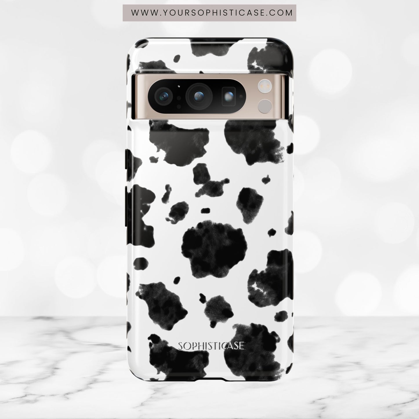 Holy Cow in Black - iPhone Case, Samsung Galaxy Case, Google Pixel Case