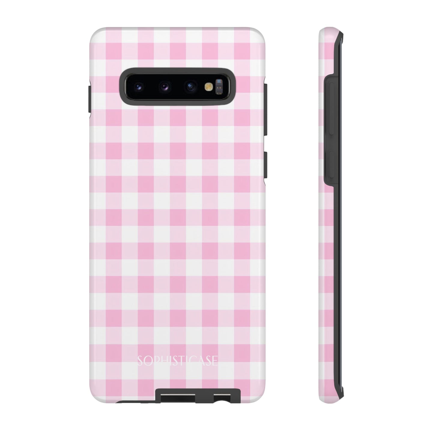 Tough Case - Gingham in Pink