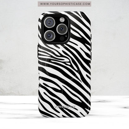 Dark Thoughts in Urban Zebra - iPhone Magsafe Case
