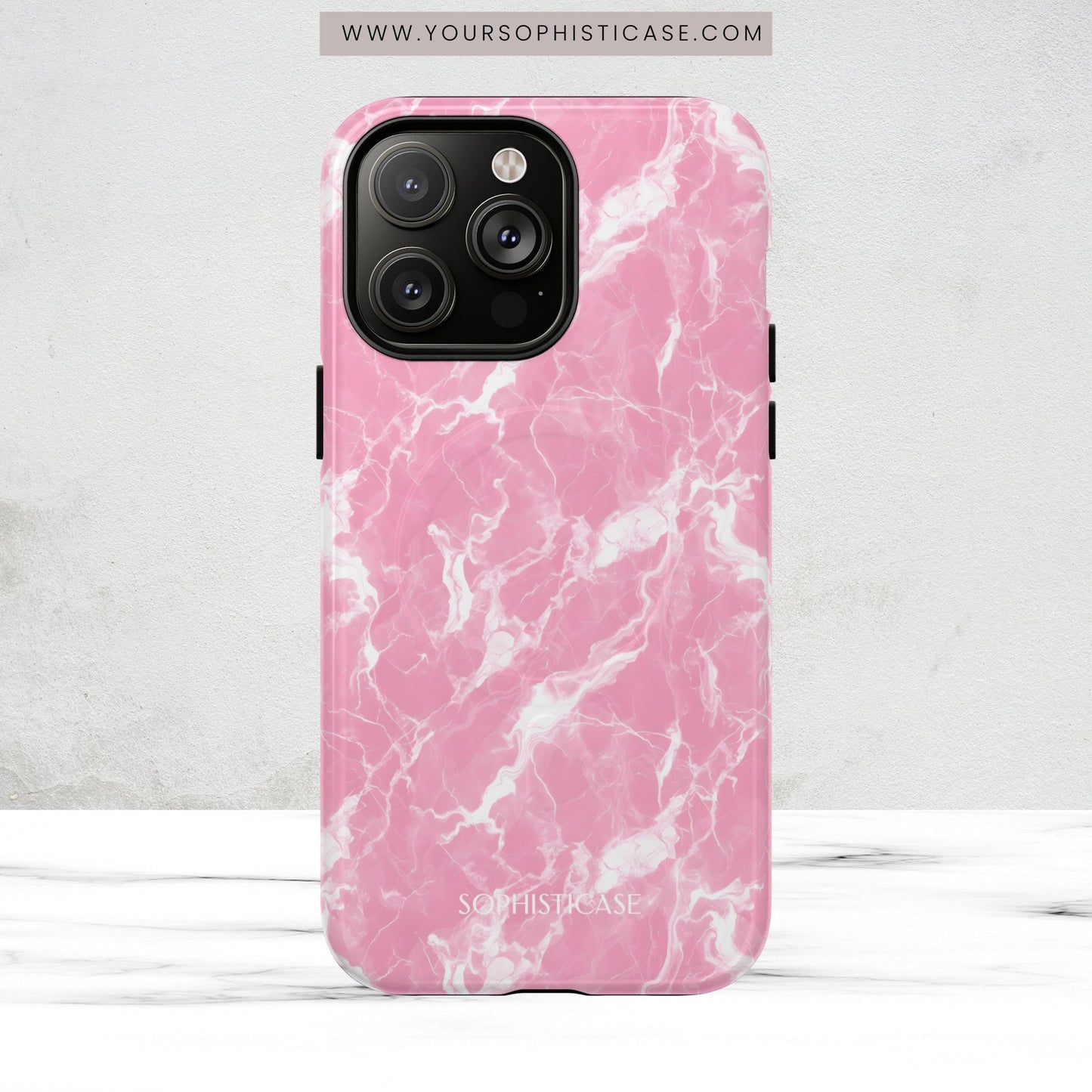 Marble Crush in Pink - Magsafe Case