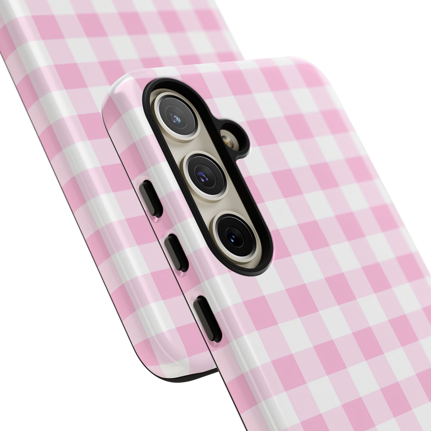 Gingham in Pink - iPhone Case, Samsung Galaxy Case, Google Pixel Case