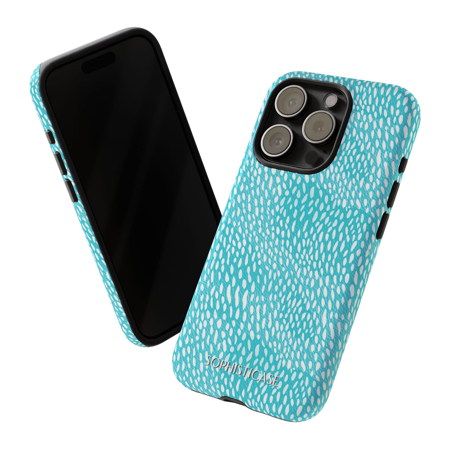 Oh Deer! in Aqua - Tough Phone Case for iPhone