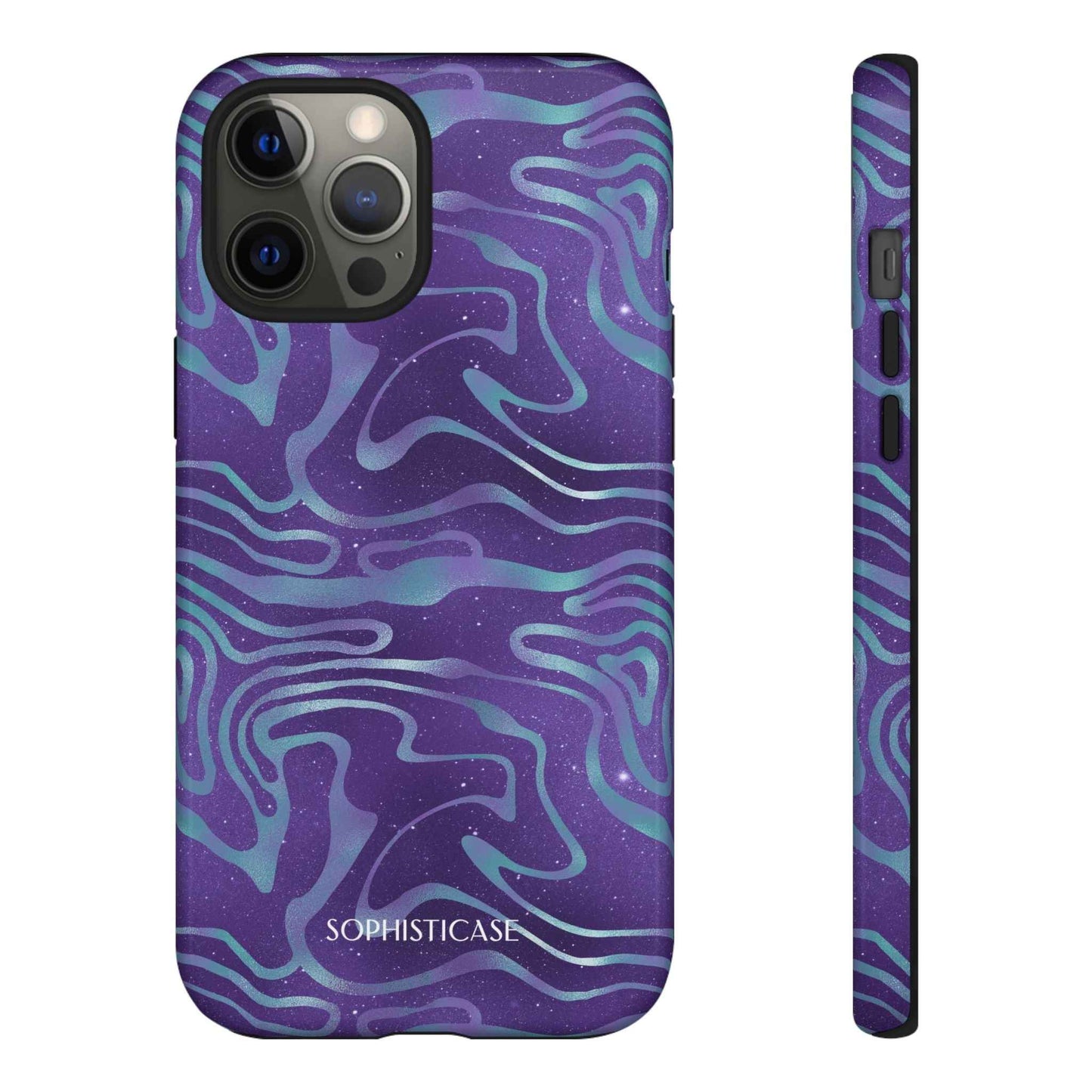 Cosmic Zebra in Blue & Purple - iPhone Case, Samsung Galaxy Case, Google Pixel Case