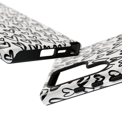 Dark Thoughts in Urban Heart - Tough Phone Case