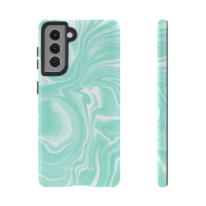 Liquid Dreams in Green - Tough Phone Case