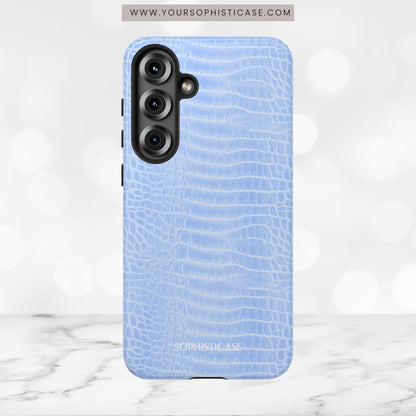 Luxe Leather in Blue - Tough Phone Case