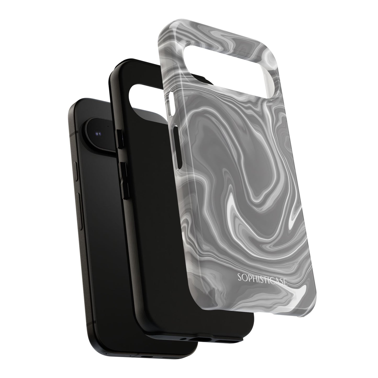 Liquid Dreams in Charcoal - Tough Phone Case