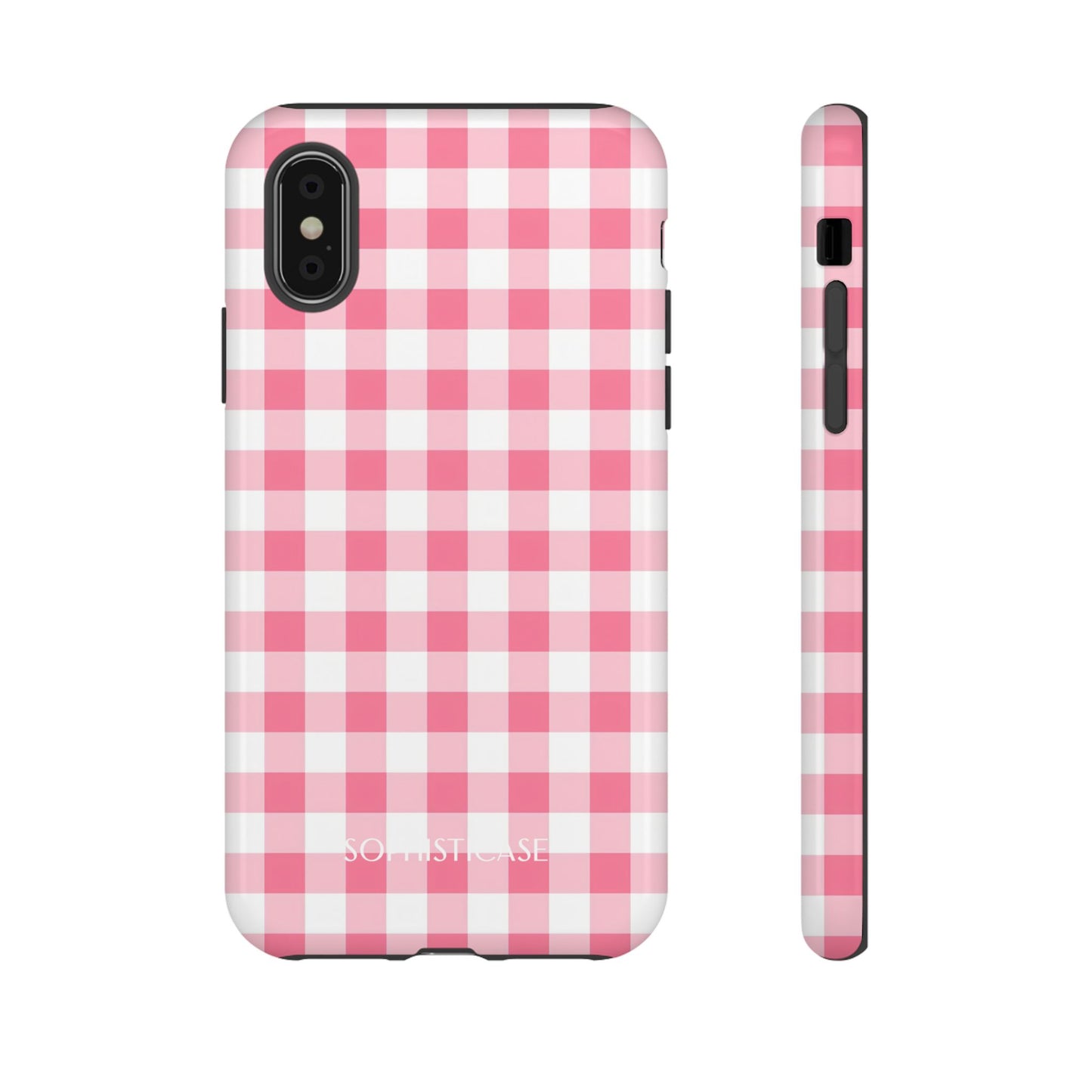 Tough Case - Gingham in Salmon