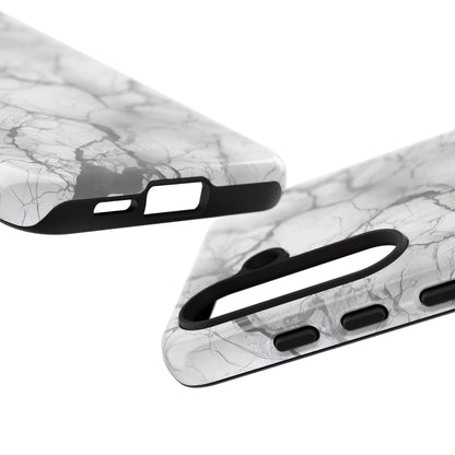 Marble Opulence in Charcoal Grey - Tough Phone Case