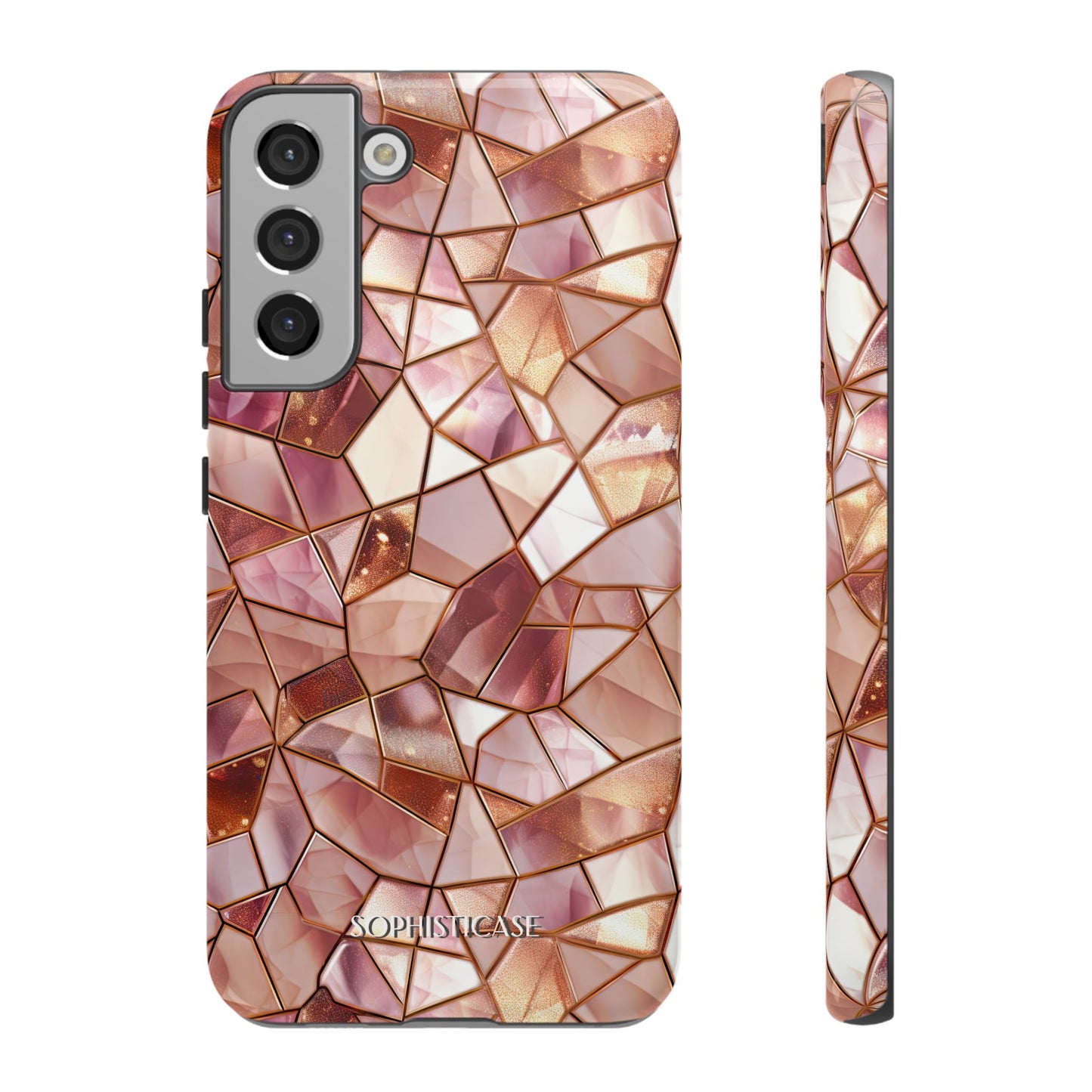 Rose' Runway in Champagne Mosaic - Tough Phone Case