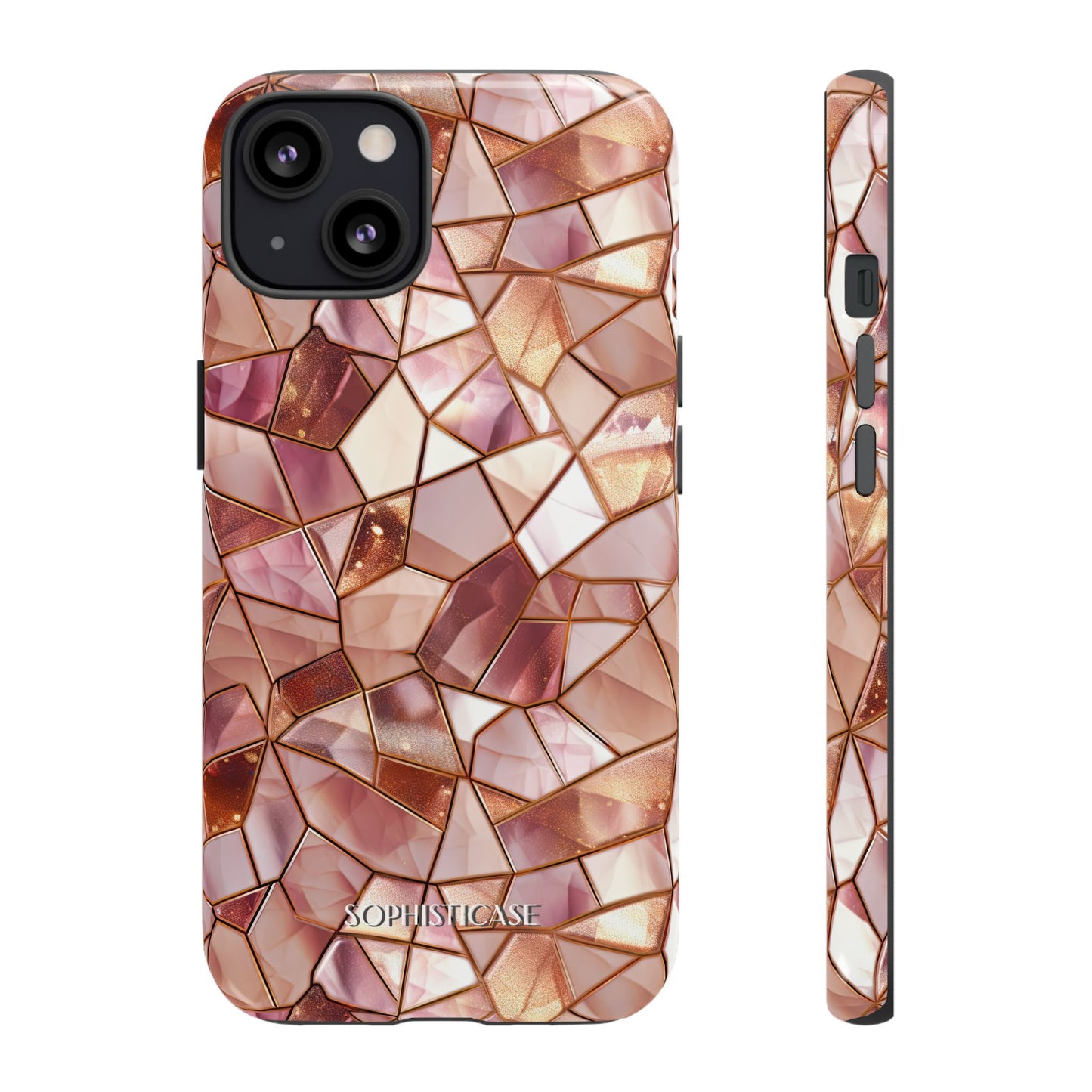 Rose' Runway in Champagne Mosaic - Tough Phone Case