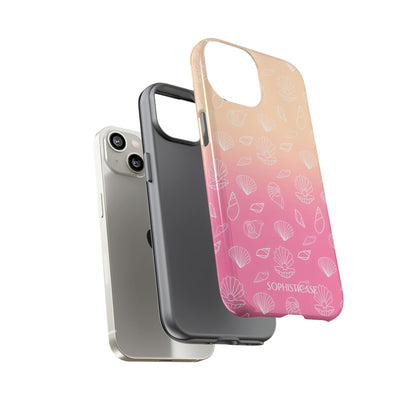 Seashell Society in Sandy Pink Sunset - iPhone Case, Samsung Galaxy Case, Google Pixel Case