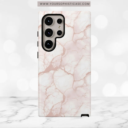 Marble Opulence in Neutral Beige - Tough Phone Case