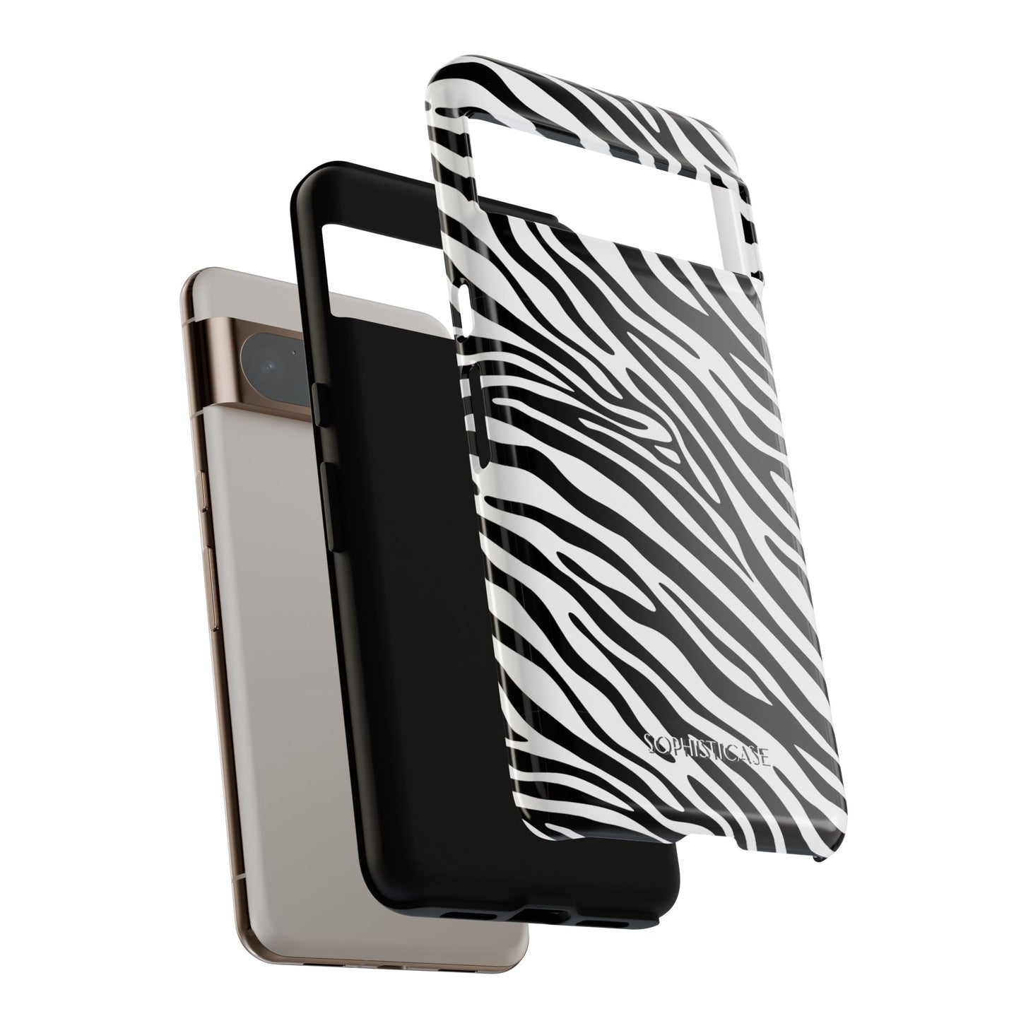 Dark Thoughts in Urban Zebra - Tough Phone Case