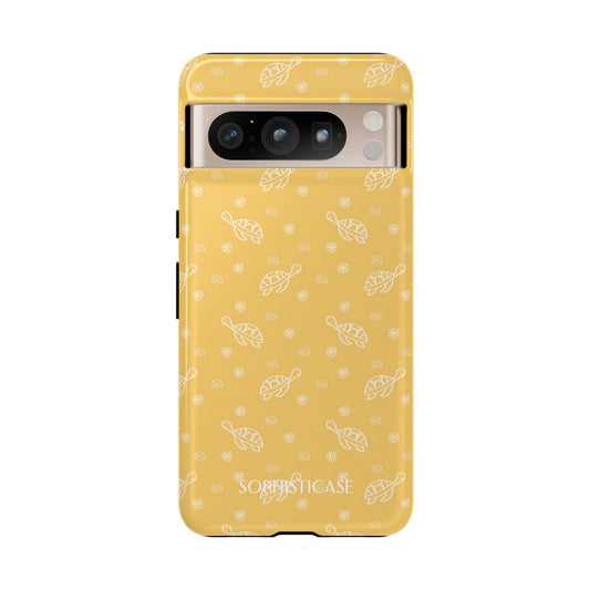 Turtle Island in Yellow - Tough Phone Case for Google Pixel