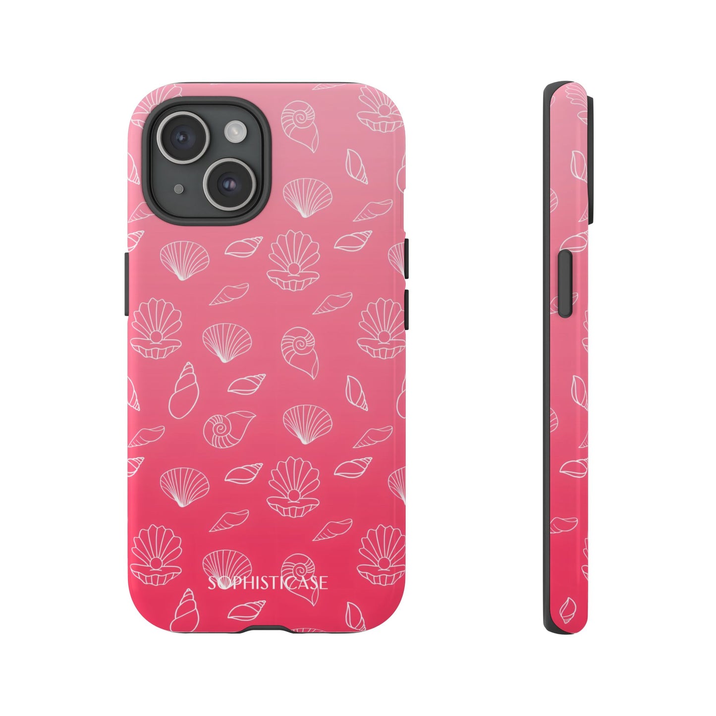 Seashell Society in Sunset Pink - iPhone Case