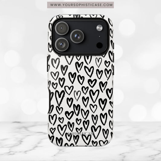 Dark Thoughts in Urban Heart - iPhone Case, Samsung Galaxy Case, Google Pixel Case