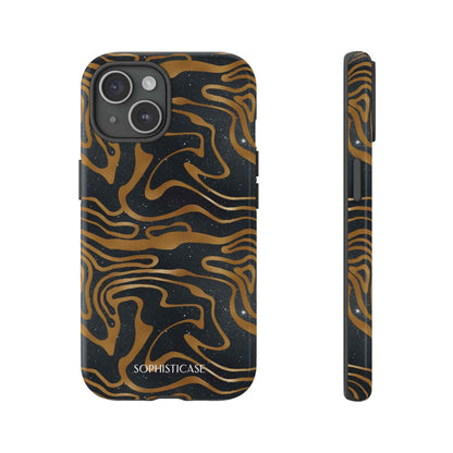 Cosmic Zebra in Black - iPhone Case, Samsung Galaxy Case, Google Pixel Case
