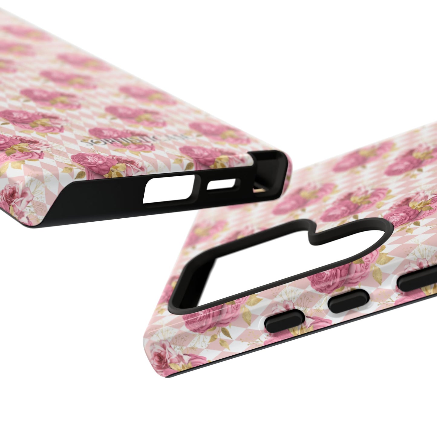 Rose Diamond Romance in Sienna - Tough Phone Case