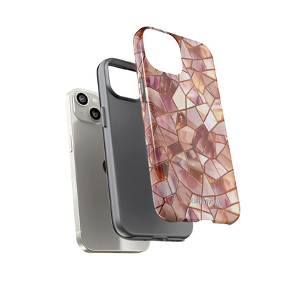 Rose' Runway in Champagne Mosaic - Tough Phone Case