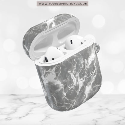 AirPod Cases - Marble Crush in Charcoal Grey